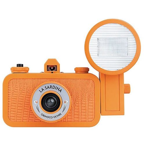 Лентов фотоапарат Lomo, La Sardina & Flash - Orinoco Ochre