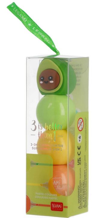 Текстмаркер 3 в 1 Legami - Avocado
