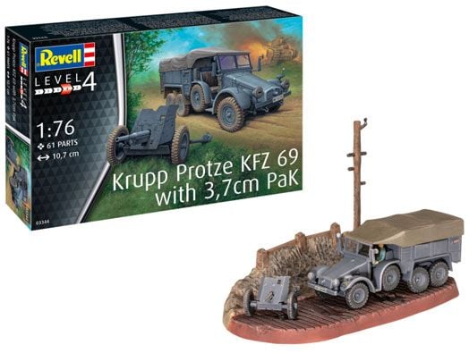 Сглобяем модел Revell - Krupp Protze KFZ 69 with 3.7cm Pak