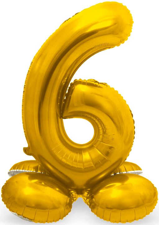 Фолиев балон Folat - Цифра 6, златен