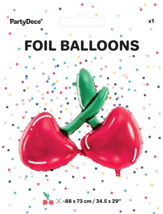 Фолиев балон PartyDeco - Череши