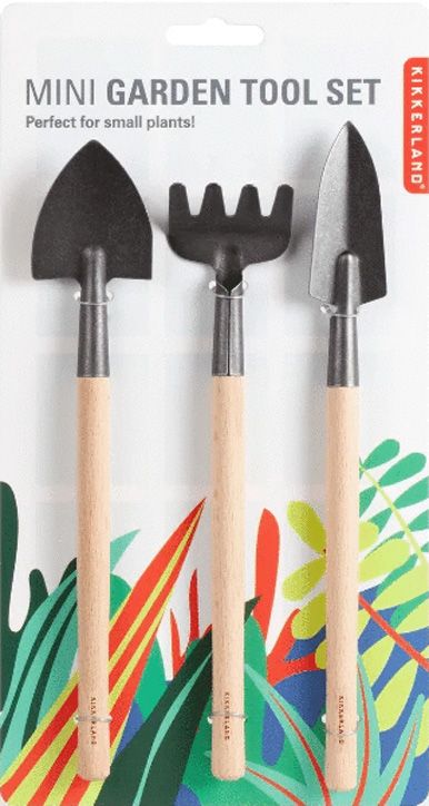 Комплект от три мини градински инструмента Kikkerland