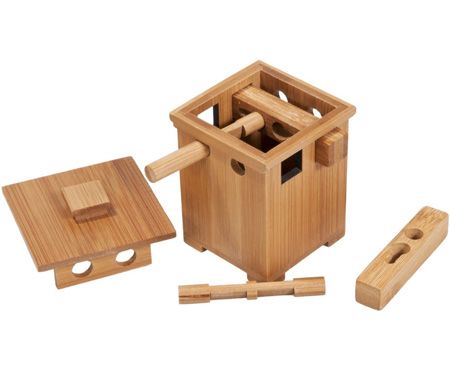 3D пъзел от бамбук - Сейф 2