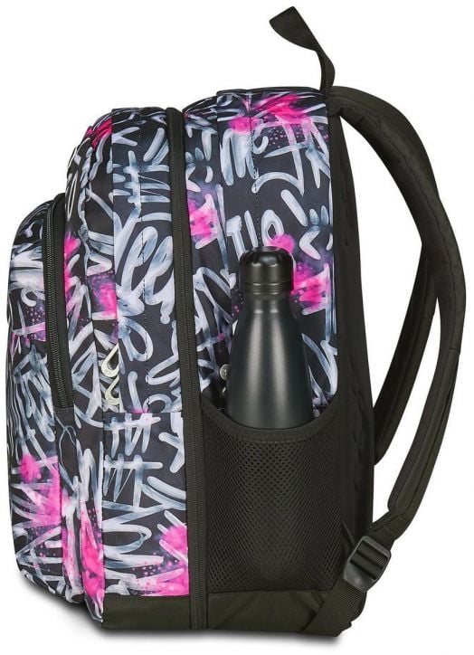 Ученическа раница Seven Pro XXL Reversible Detach Jet Black и безжични слушалки