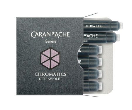 Патрончета за писалка Caran D'Ache Chromatics 6 бр. - ултравиолетово