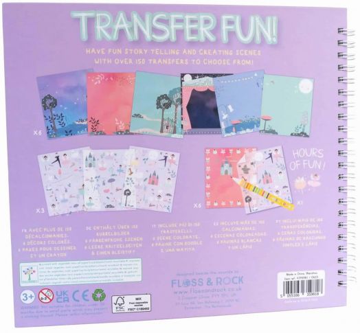 Книжка със сцени Floss & Rock Transfer Fun - Enchanted