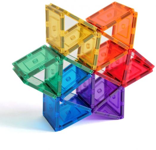 Магнитен конструктор Learn and Grow Toys - Малки квадрати, 36 части