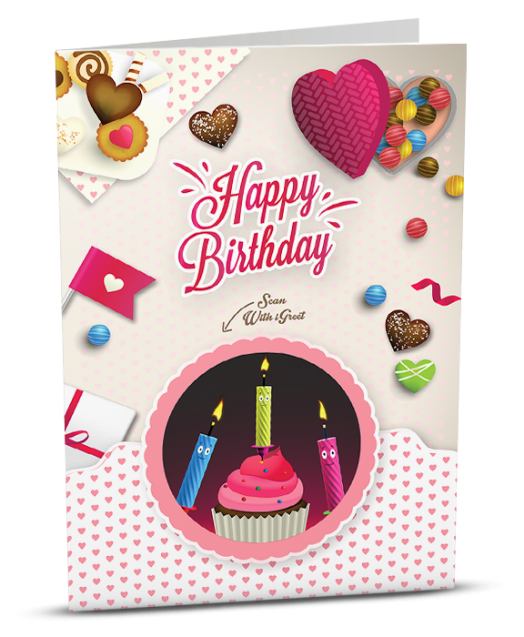 iGreet Картичка за рожден ден - Празнични бонбони