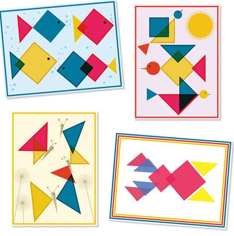 Колажи за най-малките Djeco - Магически квадрати