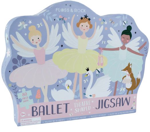 Пъзел Floss & Rock, Enchanted - Балерини, 80 части