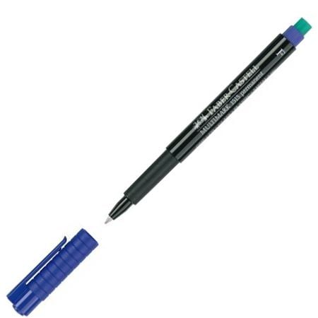 Тънкописец Faber-Castell OHP F, Син