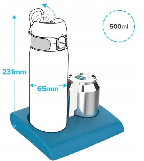 Бутилка за вода Ion8 - Мозайка, 600 мл.