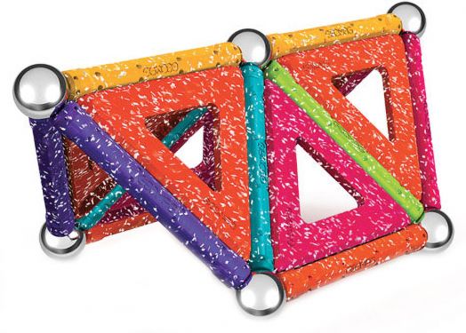 Магнитен конструктор Geomag Classic Panels Glitter, 35 части