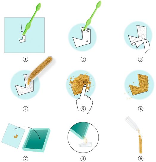 Творчески комплект Djeco: Направи колажи с мъниста Around the World