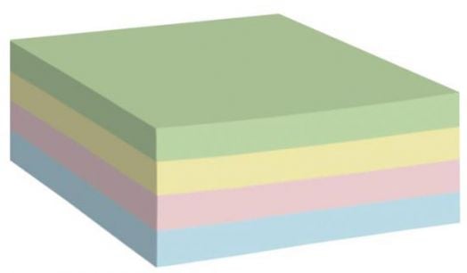 Кубче цветна хартия