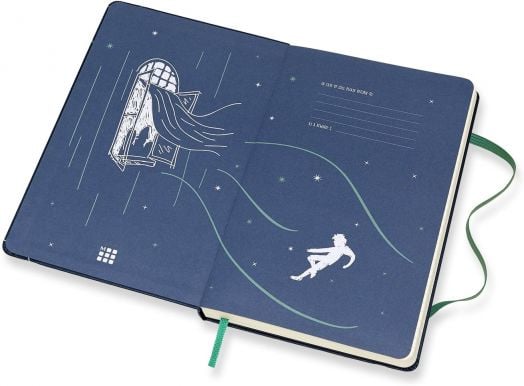Класически тефтер Moleskine Peter Pan Pirates с твърди корици и линирани страници