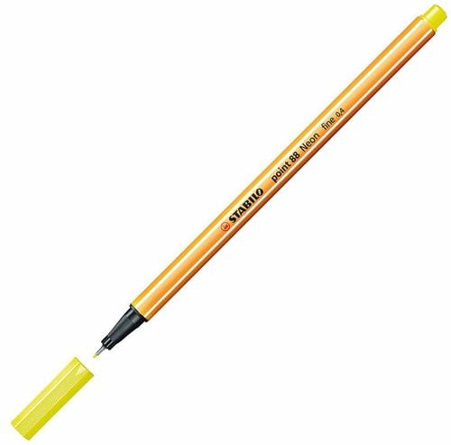 Неонов тънкописец Stabilo Point 88 Fine 0.4, жълт