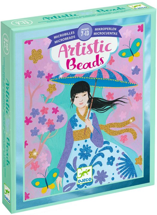 Творчески комплект Djeco: Направи колажи с мъниста Around the World