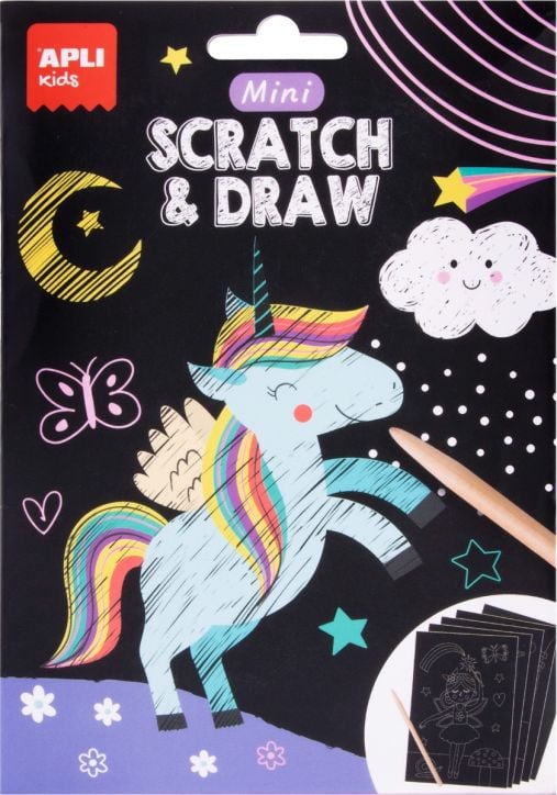 Мини скреч комплект Apli Kids - Магичен свят