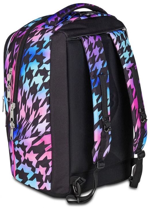 Ученическа раница на колела Seven Detach Glow Love и телескопична дръжка