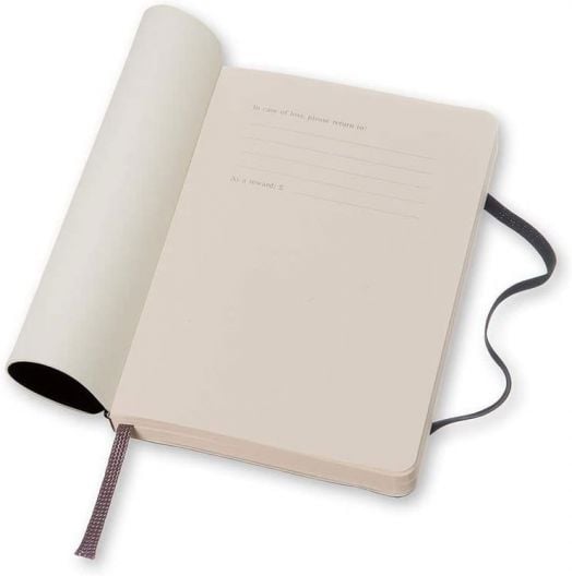 Джобен черен тефтер Moleskine Classic с меки корици и листа на точки