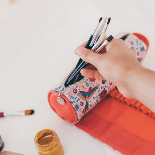 Навиващ несесер Frida Kahlo Viva La Vida Roll Up