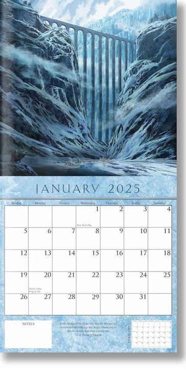 A Song of Ice and Fire 2025 Calendar