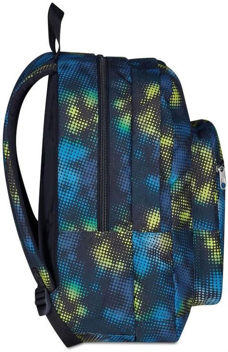 Ученическа раница Seven Freethink Acid Green с две отделения и USB порт