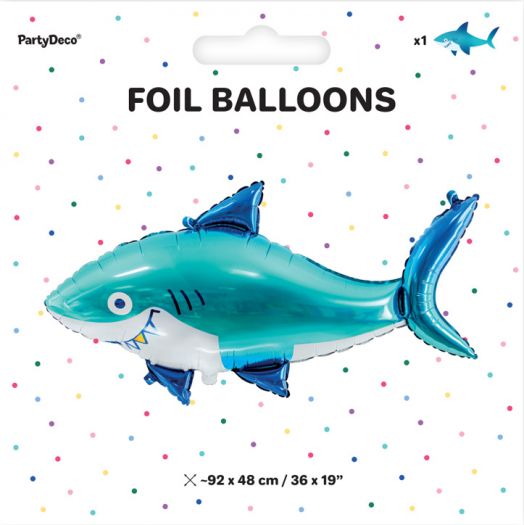 Фолиев балон PartyDeco - Акула