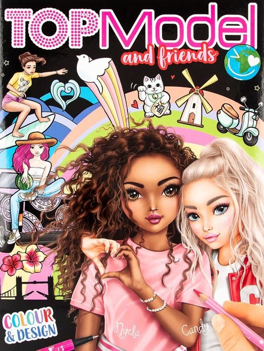 Книжка за оцветяване и дизайн Top Model