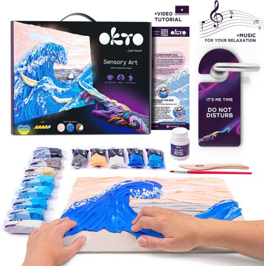 Творчески комплект Okto - Направи 3D картина с лек моделин 