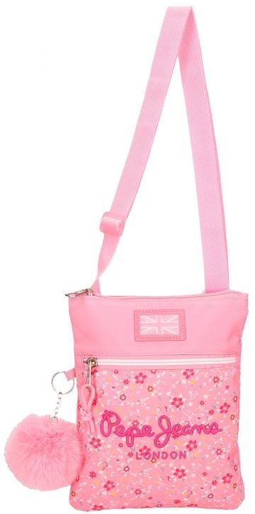 Вертикална чанта Pepe Jeans Alenka Pink за през рамо