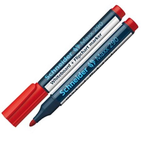 Маркер за бяла дъска Schneider Max 290, червен