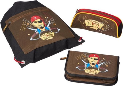 Комплект ученическа раница Schneiders Captain Jack, ергономик