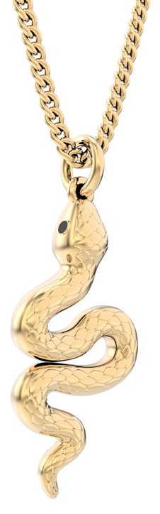 Колие с медальон Chocli - Snake