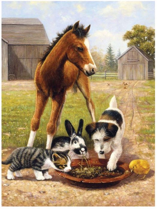 Комплект за лесно рисуване с акрилни бои Royal & Langnickel - Приятели, 22 х 30 см.