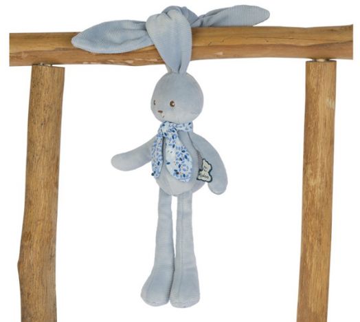 Плюшена играчка Kaloo - Малко зайче, синьо