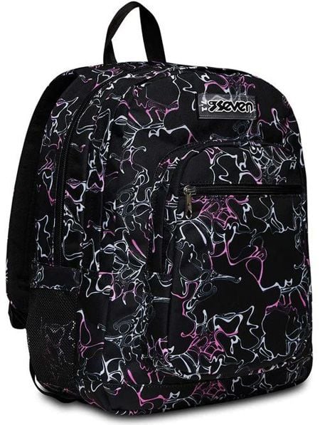 Ученическа раница Seven Freethink Rose Violet с две отделения и USB порт