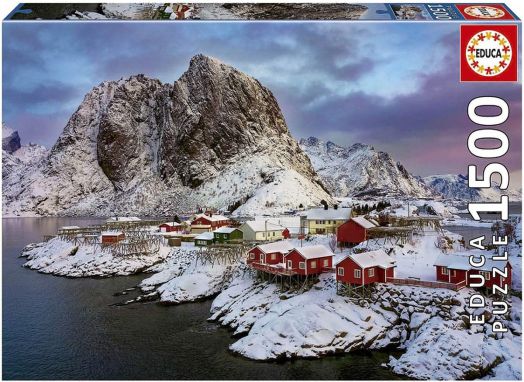Класически пъзел Educa: Лофотенски острови, Норвегия, 1500 части