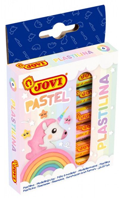 Пластилин Jovi, 6 пастелни цвята