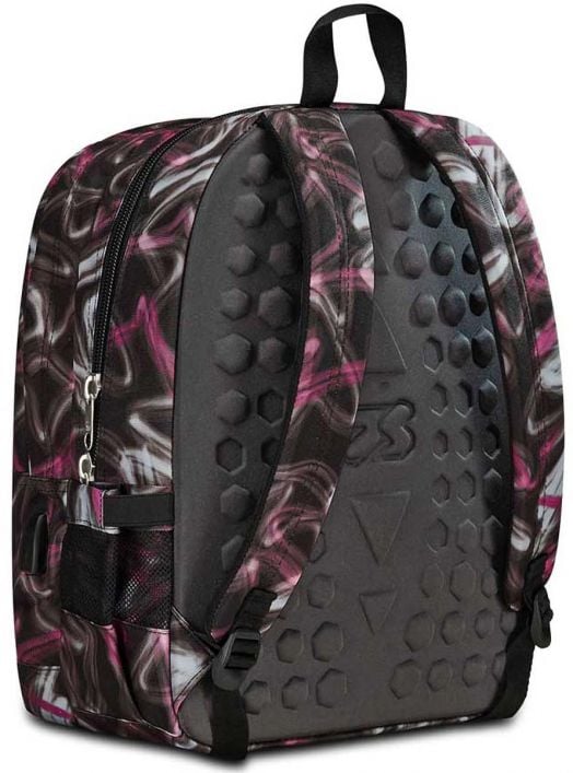 Ученическа раница Seven Freethink Rose Violet 2024 с две отделения и USB порт