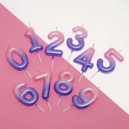 Свещ за рожден ден Legami - Цифра 1, розова