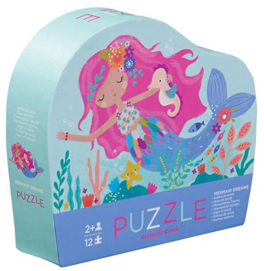 Детски пъзел Crocodile Creek Mermaid Dreams - Мечтата на русалката, 12 части