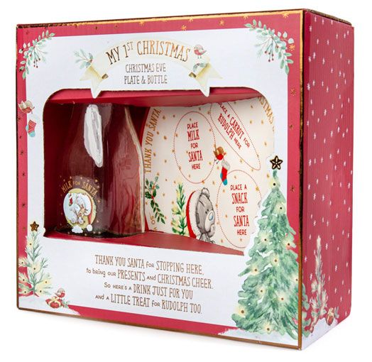 Комплект Me To You - бутилка и чиния - Моята първа Коледа