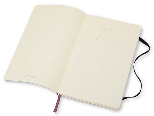 Джобен черен тефтер Moleskine Classic Black с меки корици и нелинирани листа