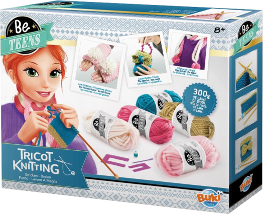 Творчески комплект Buki Be Teens - Плетиво от трико