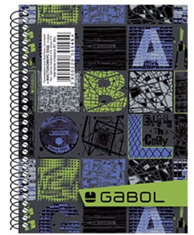 Тефтерче Gabol със спирала, B7, 80 листа