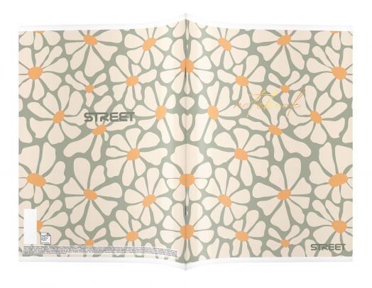 Тетрадка Street Retro А5, 80 листа - широки редове