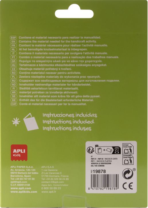 Творчески комплект Apli Kids - Направи сам ключодържател еднорог