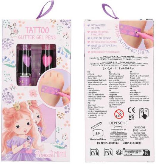 Гел химикалки за татуировки Princess Mimi